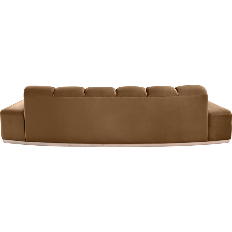 Meridian Jace Saddle Velvet Sofa IMAGE 5