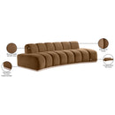 Meridian Jace Saddle Velvet Sofa IMAGE 8
