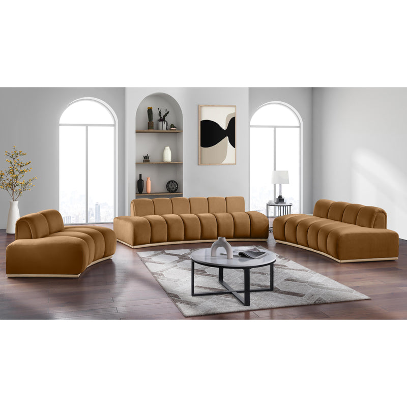 Meridian Jace Saddle Velvet Sofa IMAGE 9