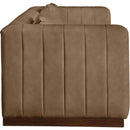 Meridian Mallina Brown Vegan Leather Sofa IMAGE 5
