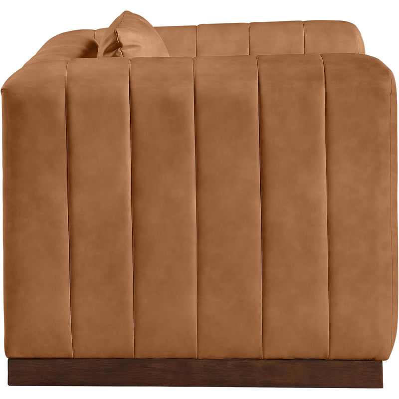 Meridian Mallina Cognac Vegan Leather Chair IMAGE 5