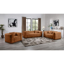 Meridian Mallina Cognac Vegan Leather Sofa IMAGE 9