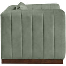 Meridian Mallina Green Vegan Leather Chair IMAGE 5