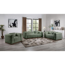 Meridian Mallina Green Vegan Leather Loveseat IMAGE 9
