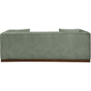 Meridian Mallina Green Vegan Leather Sofa IMAGE 3
