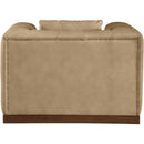 Meridian Mallina Tan Vegan Leather Chair IMAGE 3