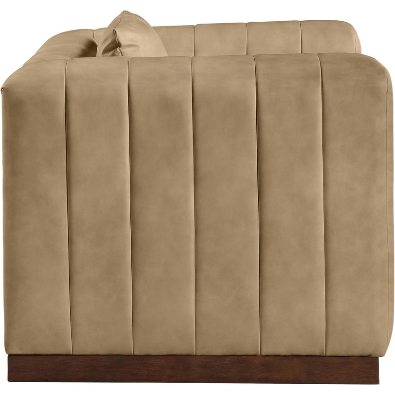 Meridian Mallina Tan Vegan Leather Chair IMAGE 5
