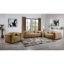 Meridian Mallina Tan Vegan Leather Loveseat IMAGE 9