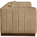 Meridian Mallina Tan Vegan Leather Sofa IMAGE 5