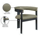 Meridian Romeo Olive Green Vegan Leather Dining Chair IMAGE 10