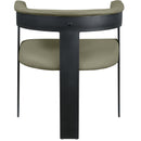 Meridian Romeo Olive Green Vegan Leather Dining Chair IMAGE 3