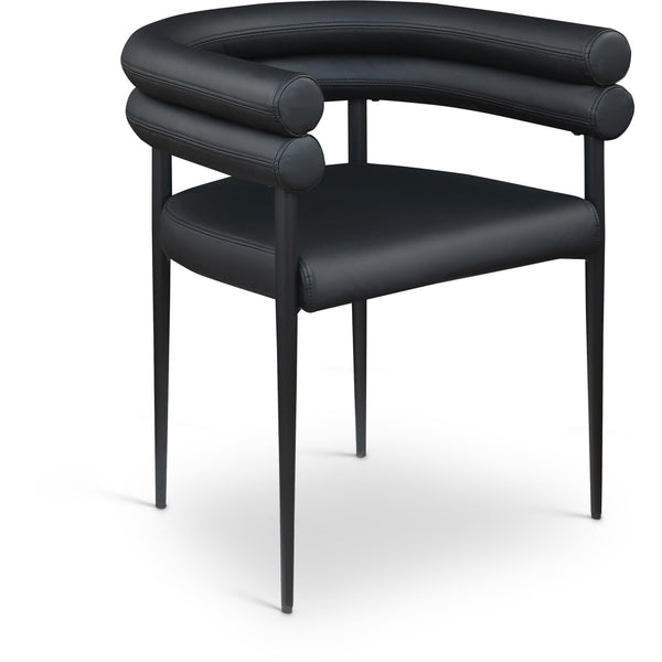 Meridian Lavina Black Vegan Leather Dining Chair IMAGE 1