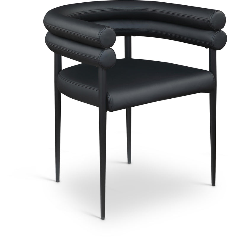 Meridian Lavina Black Vegan Leather Dining Chair IMAGE 1
