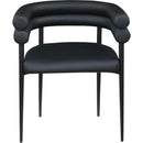 Meridian Lavina Black Vegan Leather Dining Chair IMAGE 3