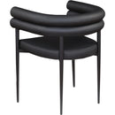 Meridian Lavina Black Vegan Leather Dining Chair IMAGE 6