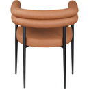 Meridian Lavina Cognac Vegan Leather Dining Chair IMAGE 5