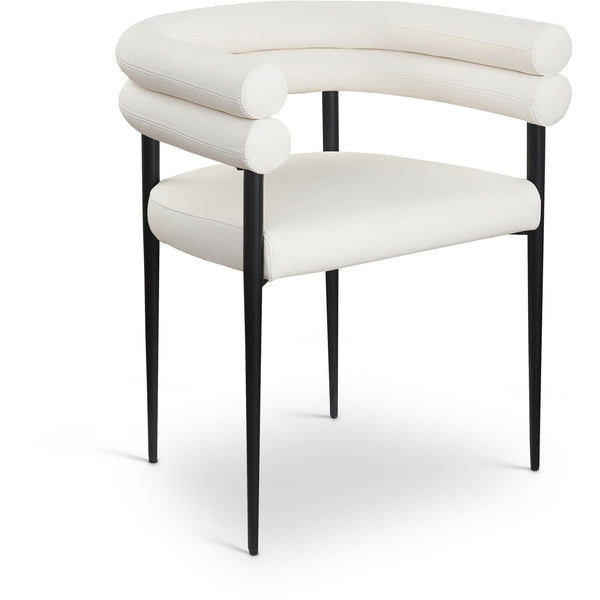 Meridian Lavina Cream Vegan Leather Dining Chair IMAGE 1