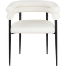 Meridian Lavina Cream Vegan Leather Dining Chair IMAGE 3