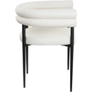 Meridian Lavina Cream Vegan Leather Dining Chair IMAGE 4