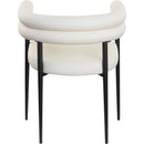 Meridian Lavina Cream Vegan Leather Dining Chair IMAGE 5