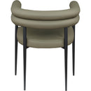 Meridian Lavina Olive Vegan Leather Dining Chair IMAGE 5