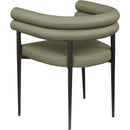 Meridian Lavina Olive Vegan Leather Dining Chair IMAGE 6