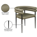 Meridian Lavina Olive Vegan Leather Dining Chair IMAGE 9