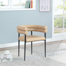 Meridian Lavina Tan Vegan Leather Dining Chair IMAGE 2