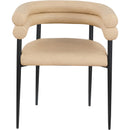 Meridian Lavina Tan Vegan Leather Dining Chair IMAGE 3