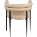 Meridian Lavina Tan Vegan Leather Dining Chair IMAGE 5