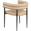 Meridian Lavina Tan Vegan Leather Dining Chair IMAGE 6