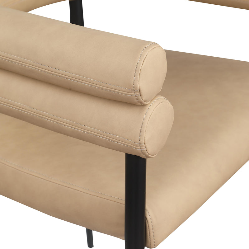 Meridian Lavina Tan Vegan Leather Dining Chair IMAGE 7