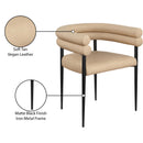 Meridian Lavina Tan Vegan Leather Dining Chair IMAGE 9