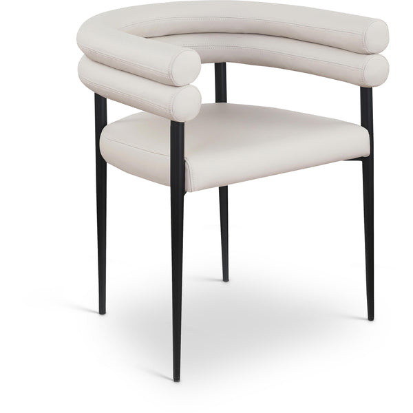 Meridian Lavina Taupe Vegan Leather Dining Chair IMAGE 1
