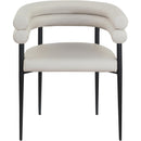 Meridian Lavina Taupe Vegan Leather Dining Chair IMAGE 3