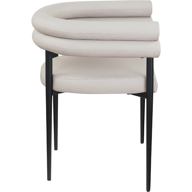 Meridian Lavina Taupe Vegan Leather Dining Chair IMAGE 4