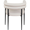 Meridian Lavina Taupe Vegan Leather Dining Chair IMAGE 5