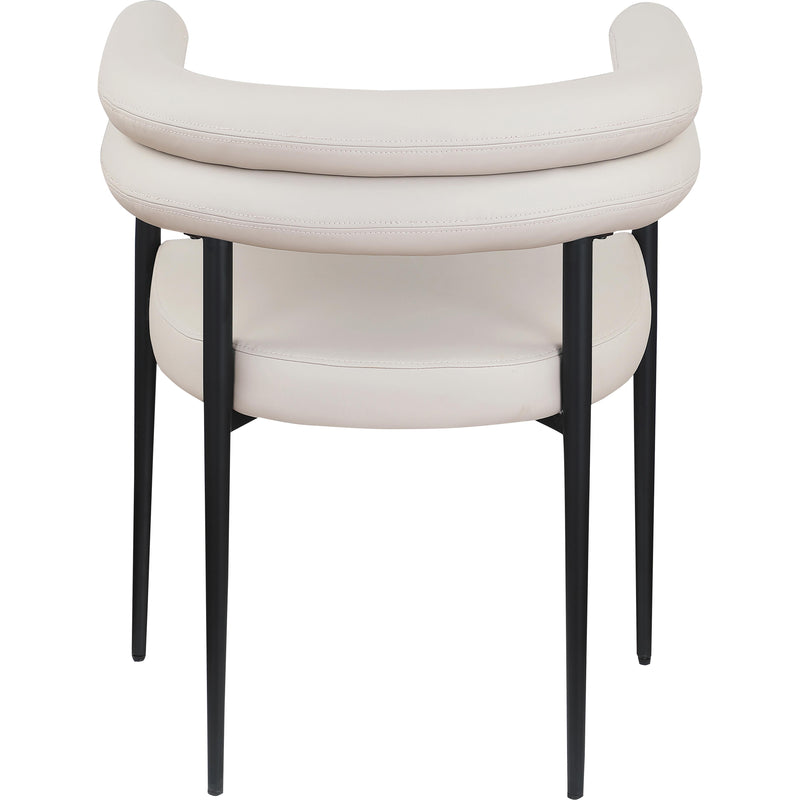 Meridian Lavina Taupe Vegan Leather Dining Chair IMAGE 5