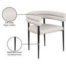 Meridian Lavina Taupe Vegan Leather Dining Chair IMAGE 9