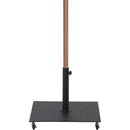 Meridian Fiji Beige Fabric / Matte Black Aluminum Patio Umbrella with Base Sets IMAGE 4