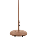 Meridian Fiji Beige Fabric / Teak Aluminum Patio Umbrella with Base Sets IMAGE 5