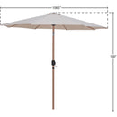 Meridian Fiji Beige Fabric Patio Umbrellas IMAGE 10