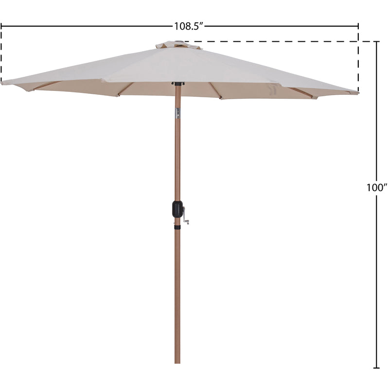 Meridian Fiji Beige Fabric Patio Umbrellas IMAGE 10