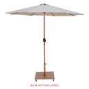 Meridian Fiji Beige Fabric Patio Umbrellas IMAGE 9