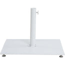 Meridian Fiji Black Fabric / Matte White Aluminum Patio Umbrella with Base Sets IMAGE 6