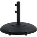 Meridian Fiji Black Fabric / Matte Black Aluminum Patio Umbrella with Base Sets IMAGE 6