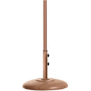 Meridian Fiji Black Fabric / Teak Aluminum Patio Umbrella with Base Sets IMAGE 4