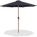 Meridian Fiji Black Fabric Patio Umbrellas IMAGE 1