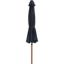 Meridian Fiji Black Fabric Patio Umbrellas IMAGE 3