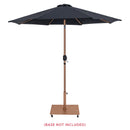 Meridian Fiji Black Fabric Patio Umbrellas IMAGE 9
